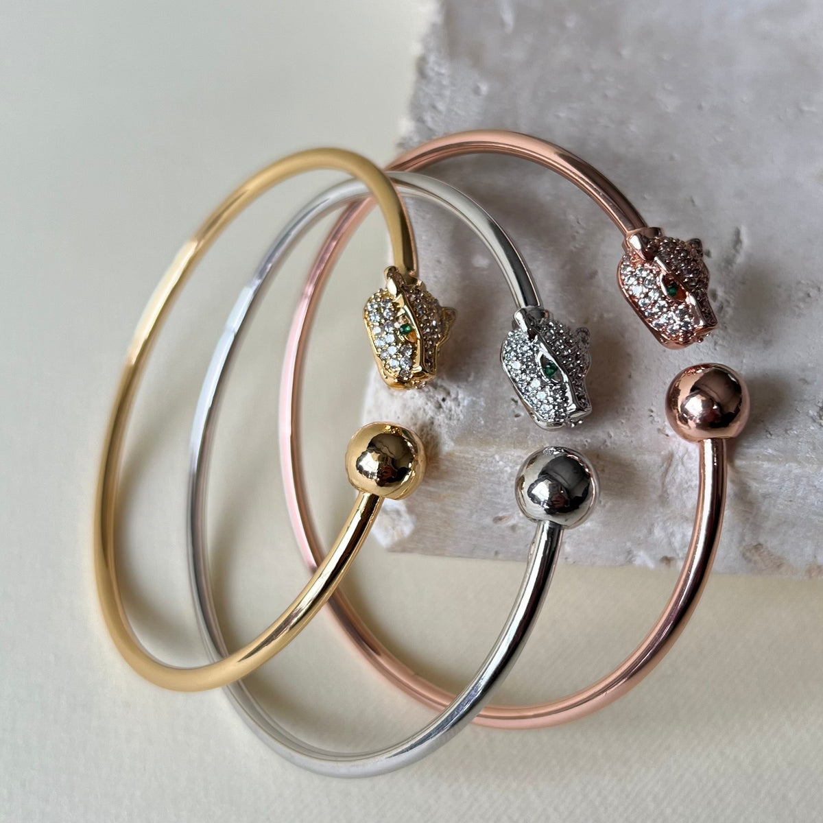 Triple Dew 05 | 24K Gold Plated [Set of 3 Bangles]