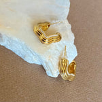 Ossaro | Gold Plated earrings
