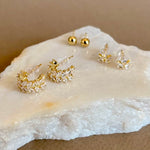 Glitterry | Gold Plated Earrings [ Set Of 3 ]