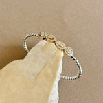 Sinal | white Gold Plated Bangle