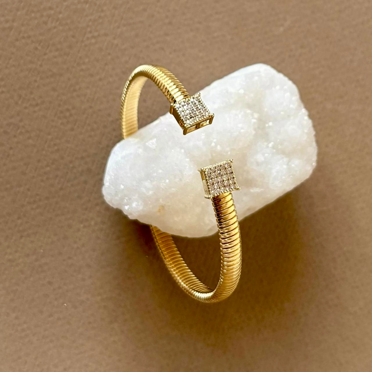 Orbit 02 | Gold Plated Bangle