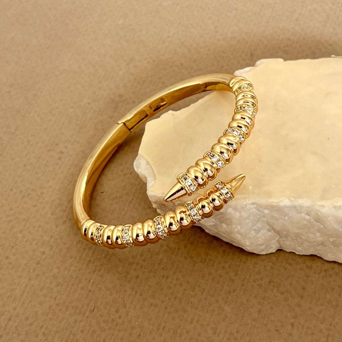 Punch | | Gold Plated Bangle
