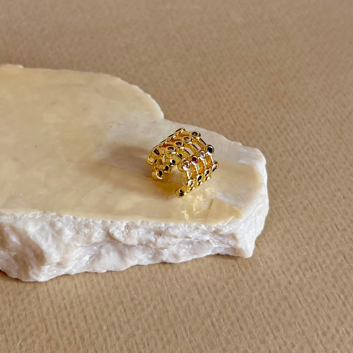 Cuffino 03| Gold Plated Earrings [ Ear Cuff - Single Piece ]