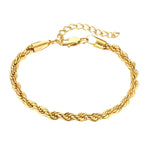 Rope chain 03 | Gold Plated Bracelet