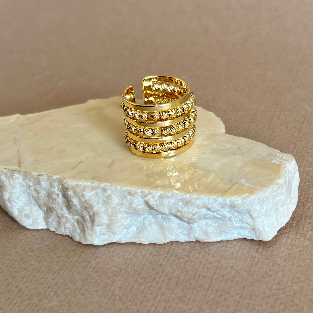 Peravia | Gold Plated Ring