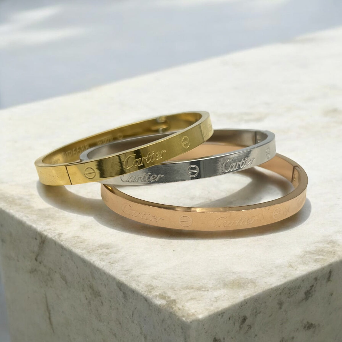 The Eternity 02 | Gold Plated [Set of 3 Bangles]