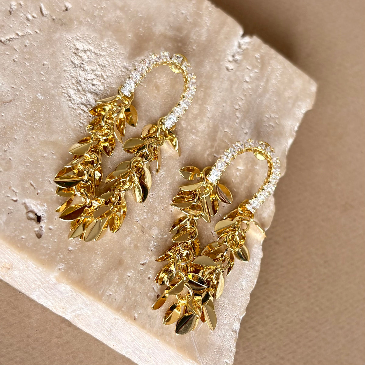 Oslo 02 | Gold Plated Earrings