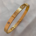 Crystal Eternity | Gold Plated Bangle