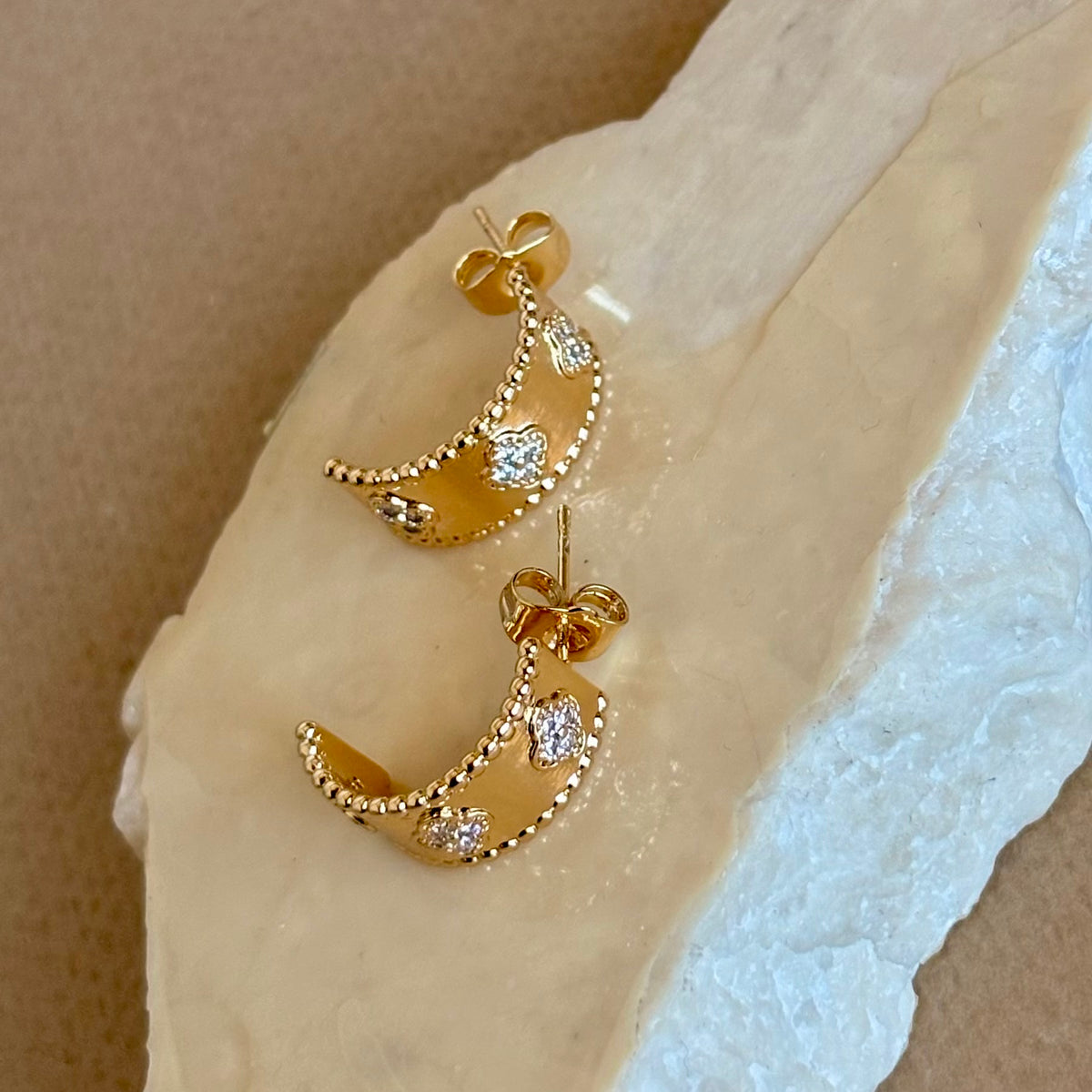 Ivorisa | Gold Plated Earrings