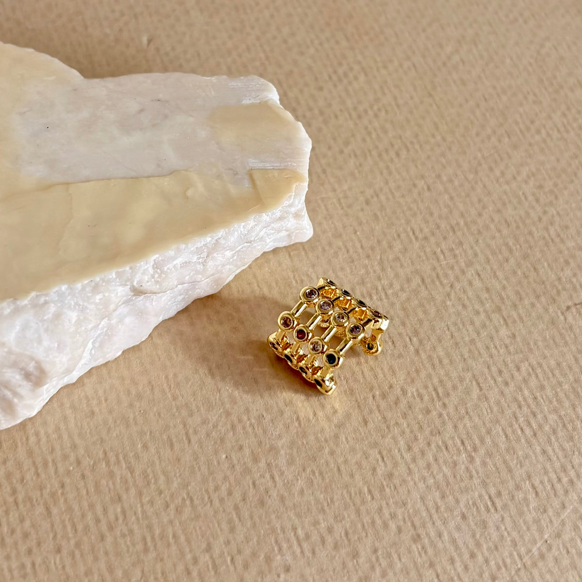 Cuffino 03| Gold Plated Earrings [ Ear Cuff - Single Piece ]