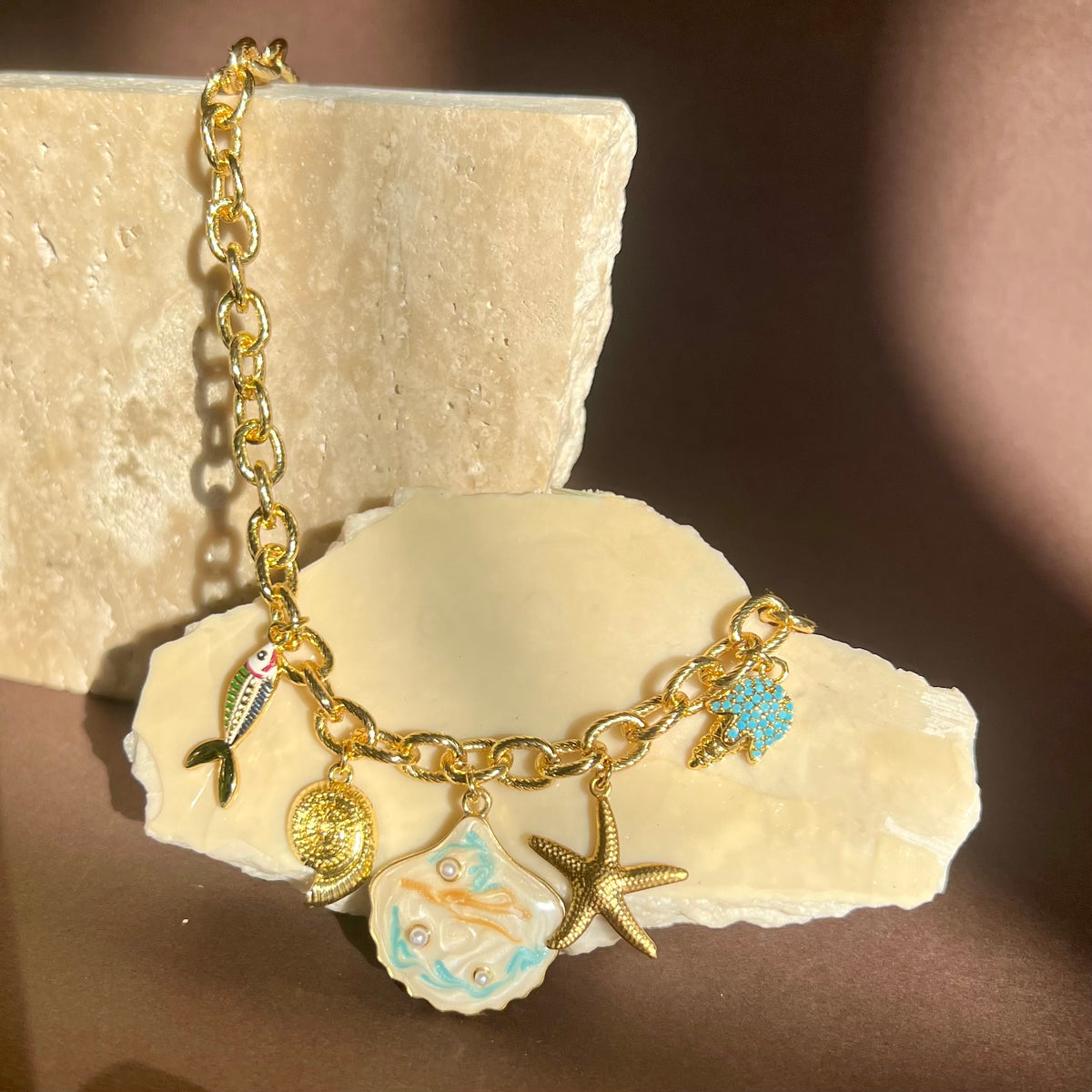 Coastal Bloom | Gold Plated Necklace