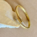 Snaky 02 | Gold Plated Bangle