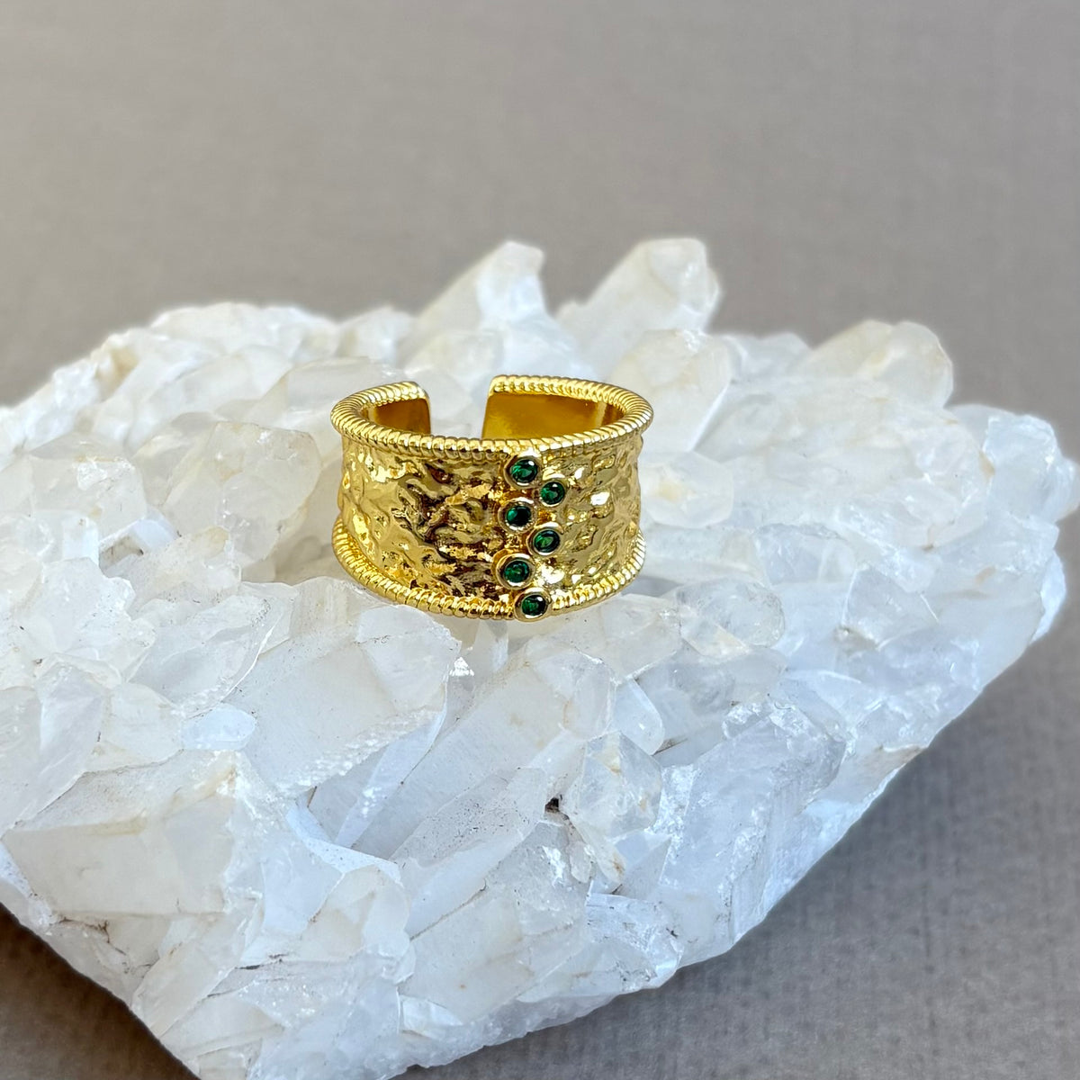 Verde | Gold Plated Ring