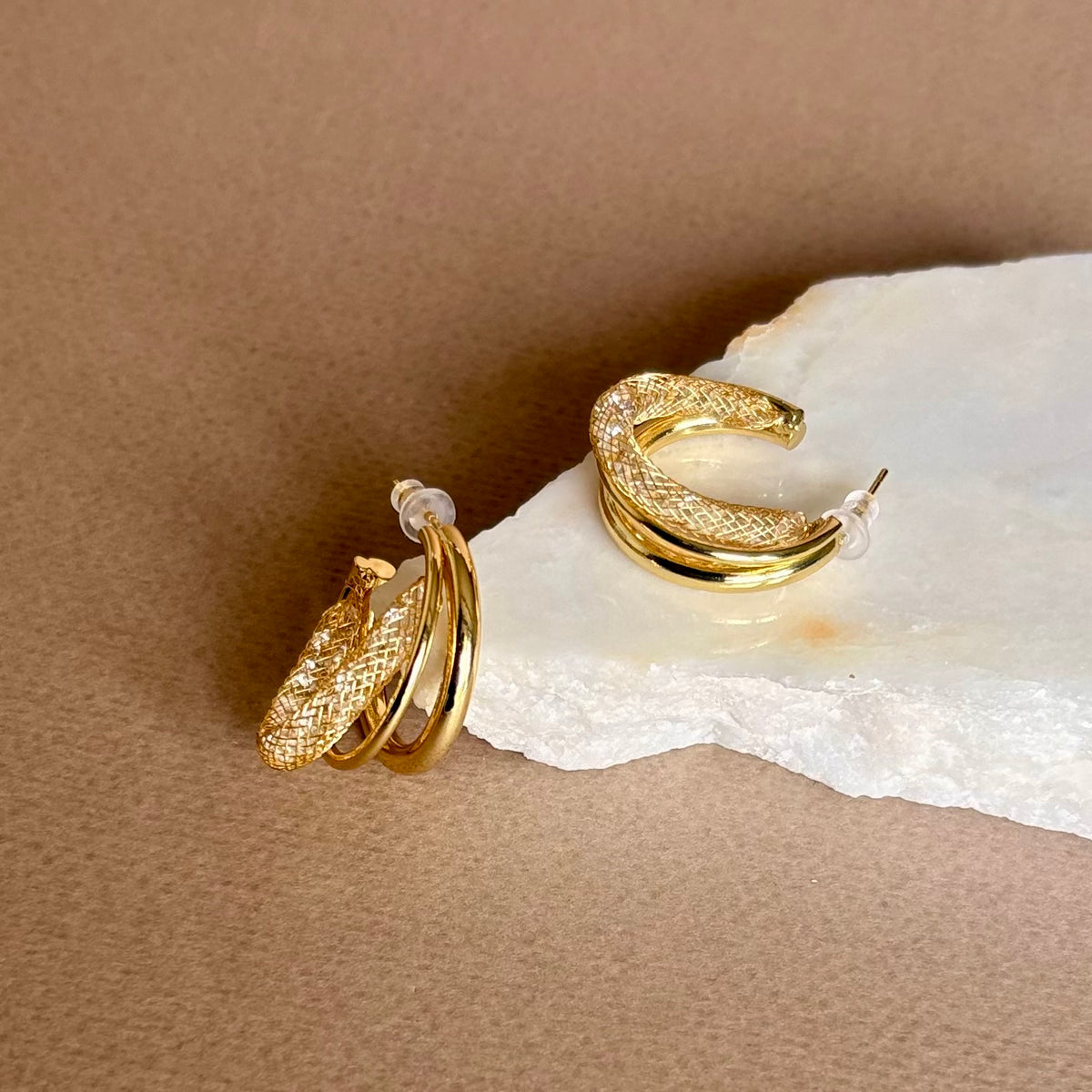 Marynara | Gold Plated Earrings