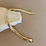 Snake | Gold Plated Bracelet