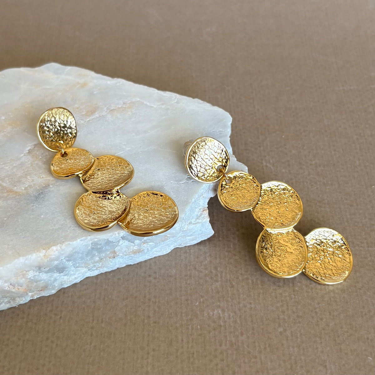 Amulet | Gold Plated Earrings