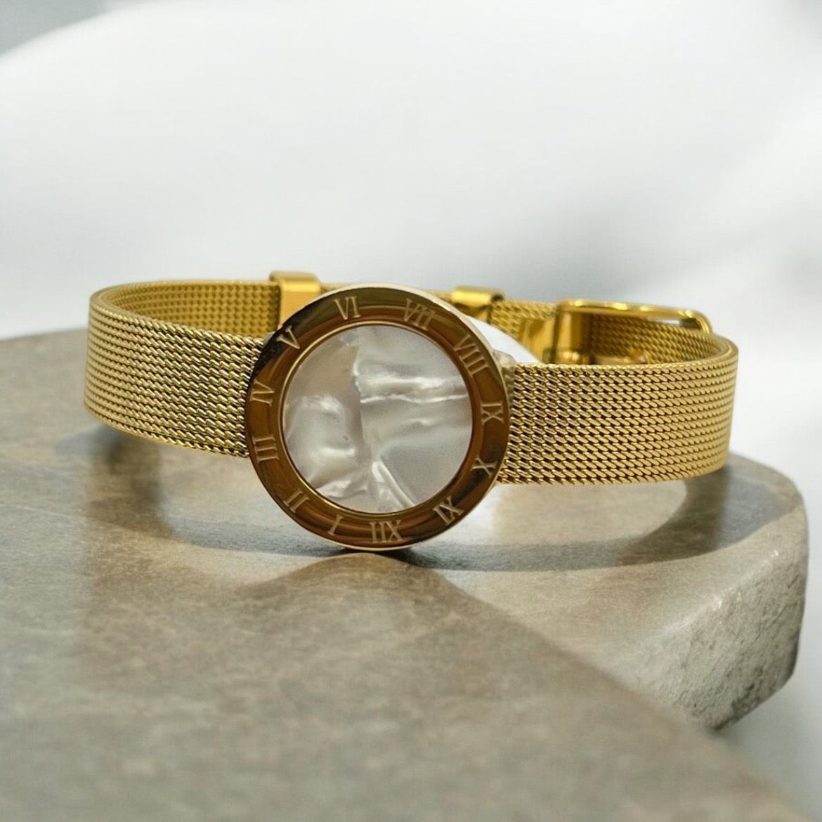 Radial | Stainless Steel Bracelet Dipped In 18K Gold Plated