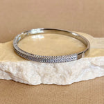 Kaelis | White Gold Plated Bangle