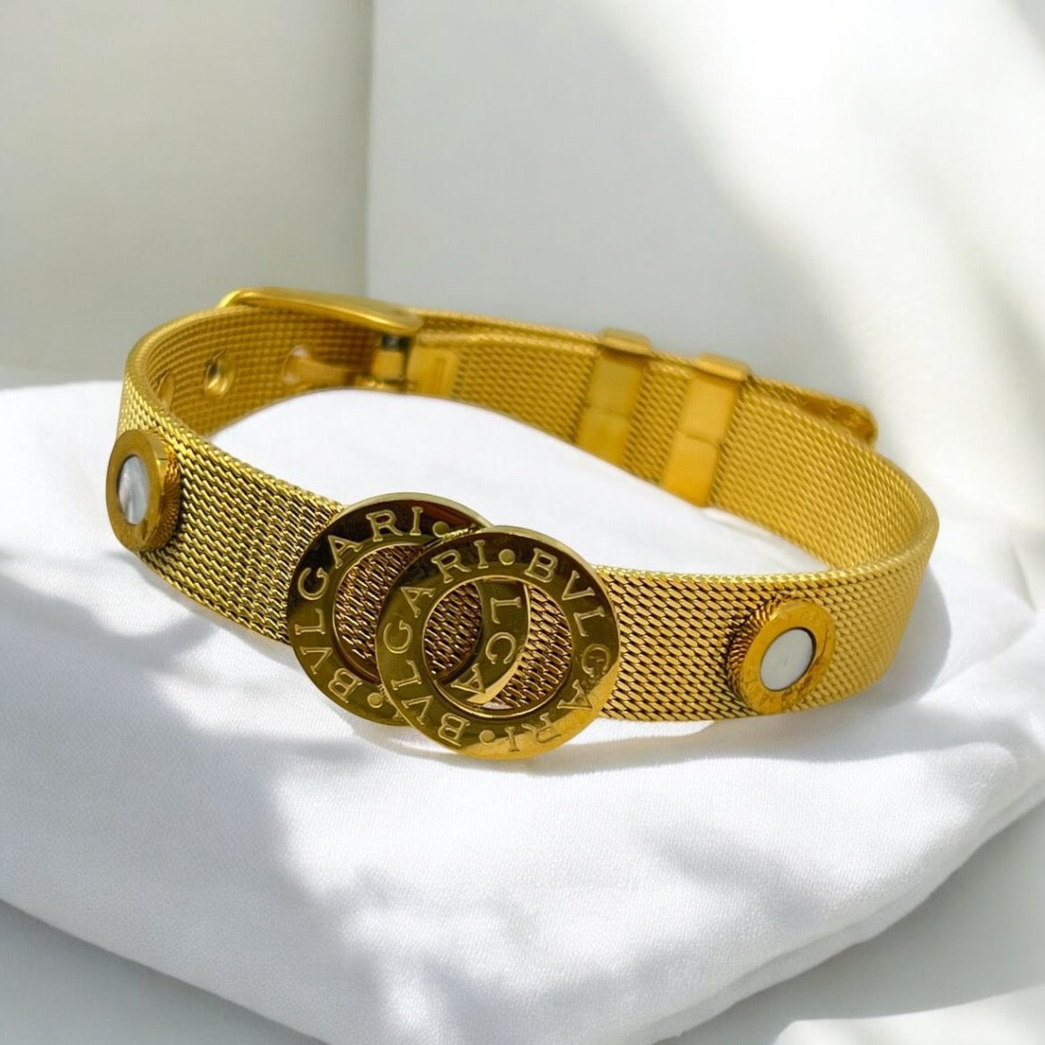 Radial BVL | Stainless Steel Bracelet Dipped in 18K Gold Plate