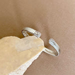 Orfin | White Gold Plated Bangle