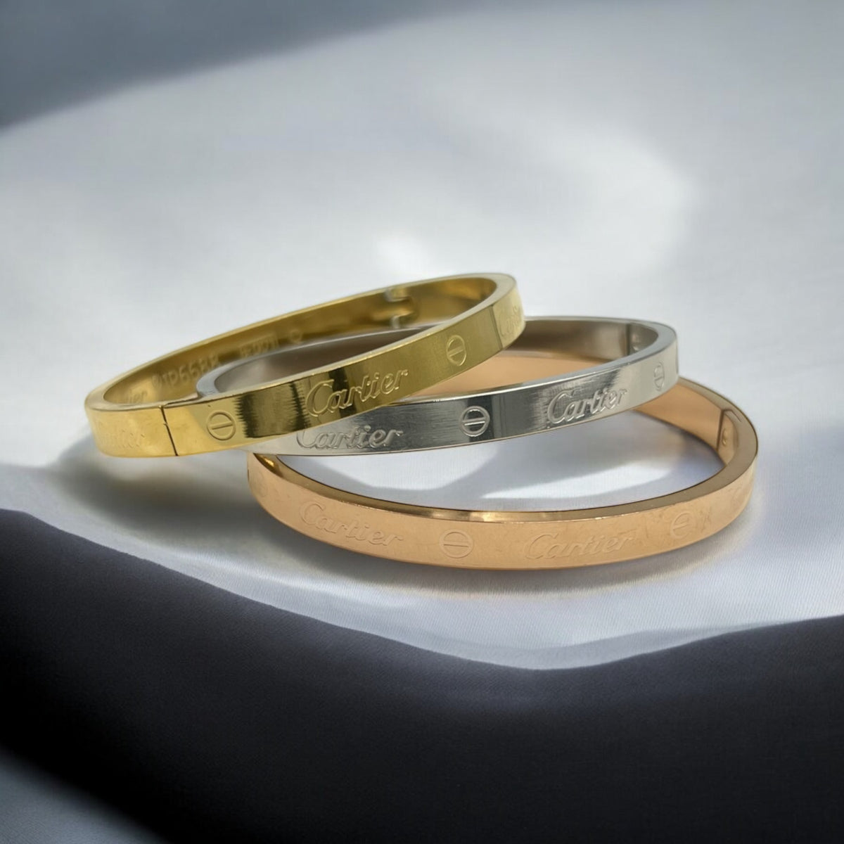 The Eternity 02 | Gold Plated [Set of 3 Bangles]