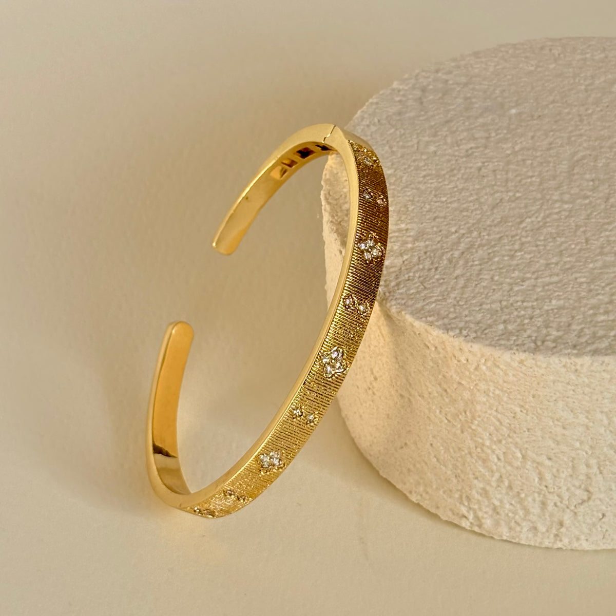 Calen | Gold Plated Bangle