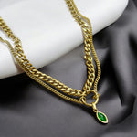 Allerya | Stainless Steel 18K Gold Plated Necklace