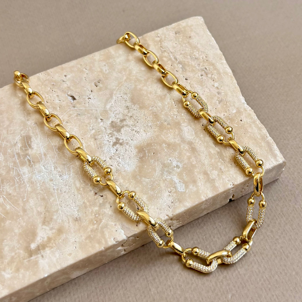 Montrel 02 | Gold Plated Necklace