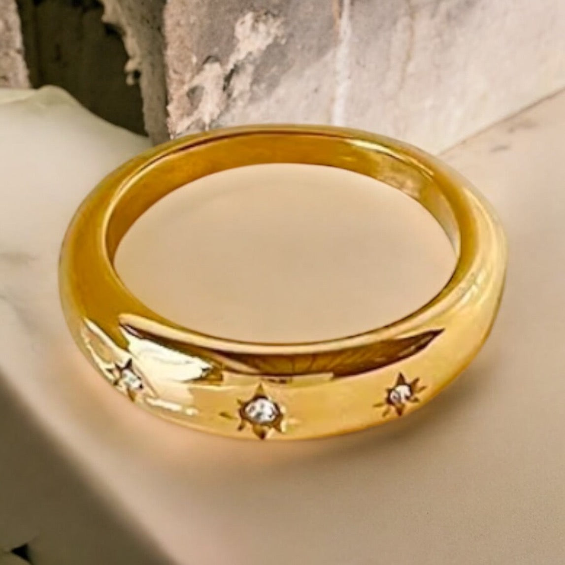 Golden circle | Gold Plated Ring