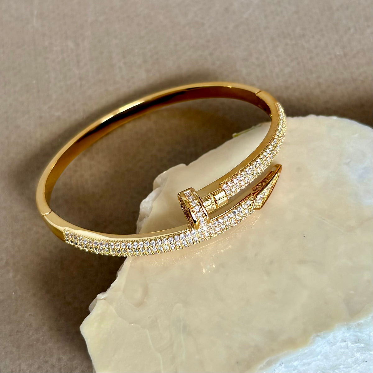 Karsel | Gold Plated Bangle