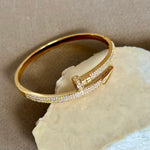 Karsel | Gold Plated Bangle