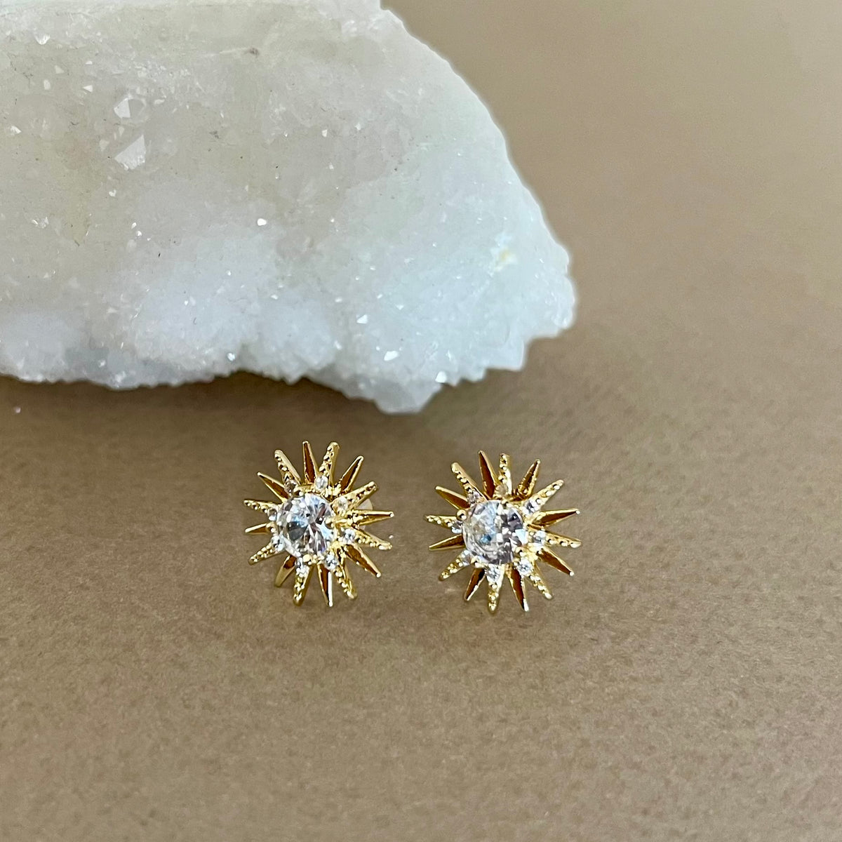 Plume | Gold Plated Earrings