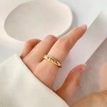 Golden circle | Gold Plated Ring