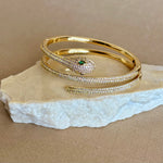 Anaconda 02 | Gold Plated Bangle