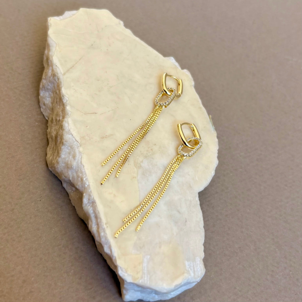 Nuyes | Gold Plated Earrings