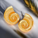 Shell | Gold Plated Earrings