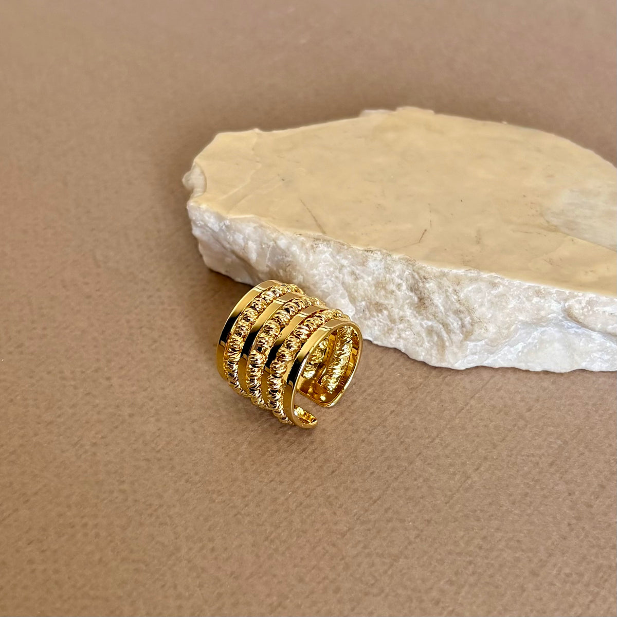 Peravia | Gold Plated Ring