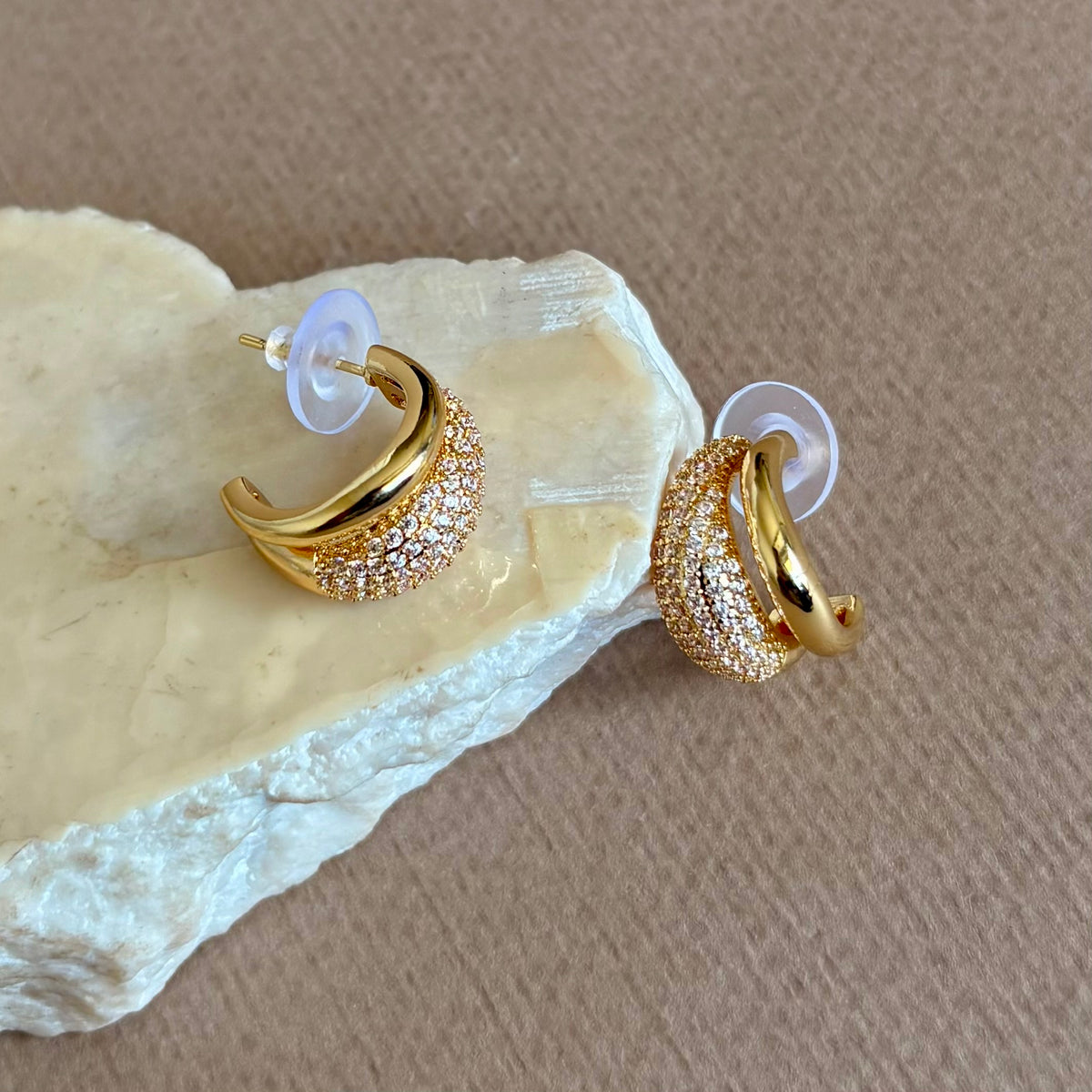 Brinea | Gold Plated Earrings