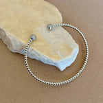 Zorellia 02 | White Gold Plated Bangle