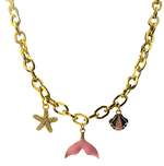 Glam Ocean Breeze | Gold Plated Necklace