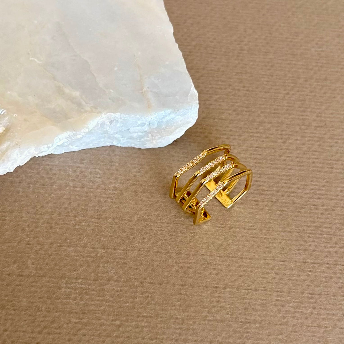 Ozvek | Gold Plated Ring