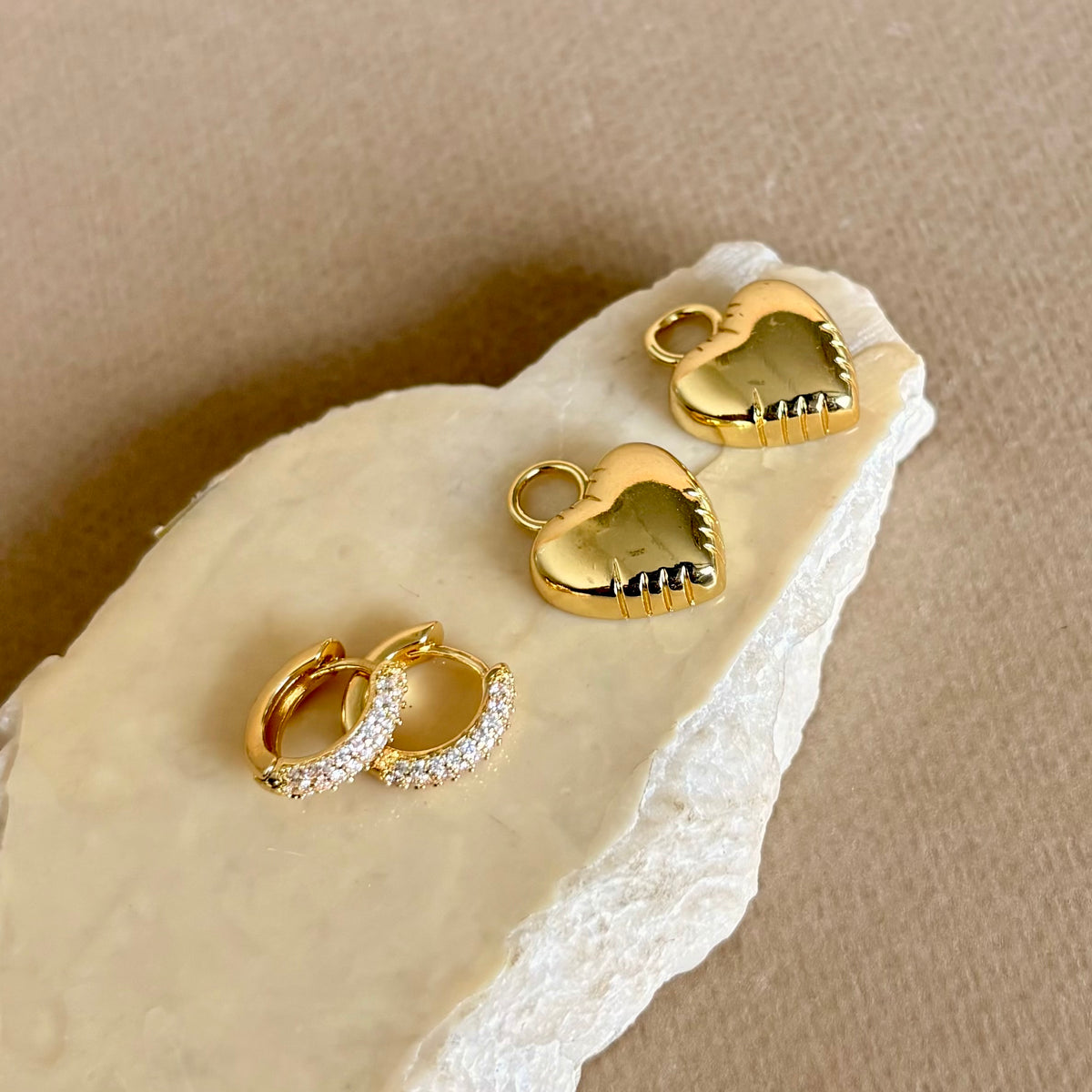 Fayra | Gold Plated Earrings [2 In 1]