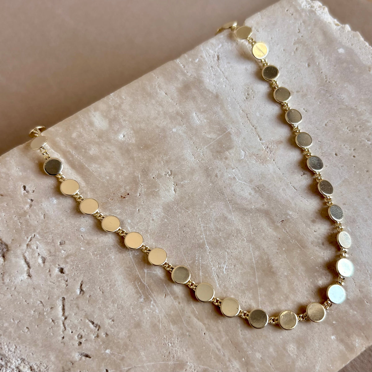Circulos 02 | Gold Plated Necklace
