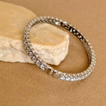 Vexa | White Gold Plated Bangle