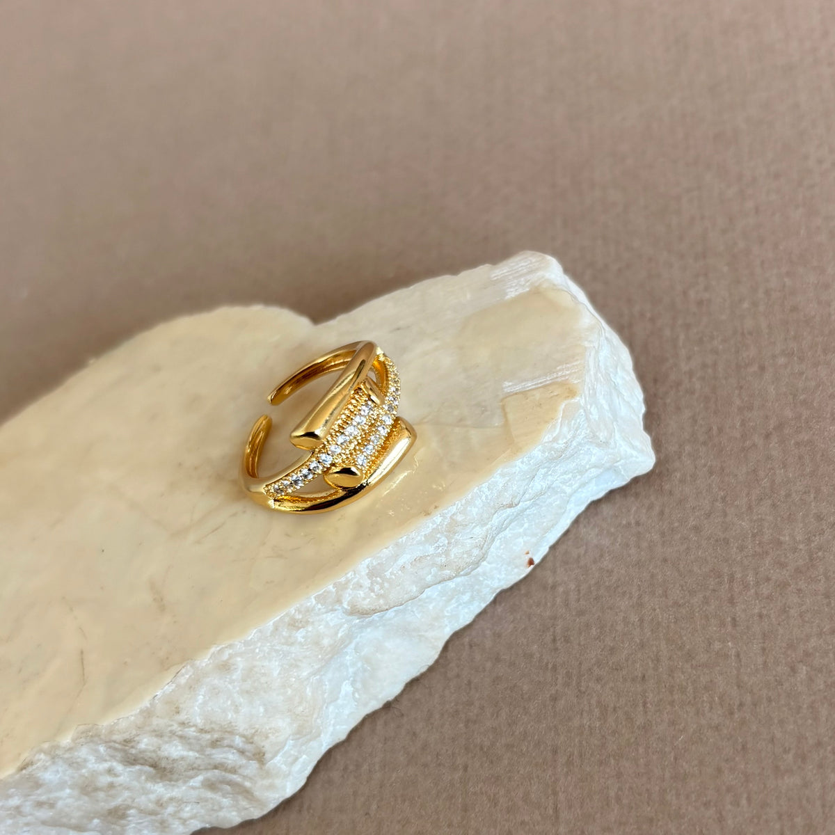 Caltrine | Gold Plated Ring
