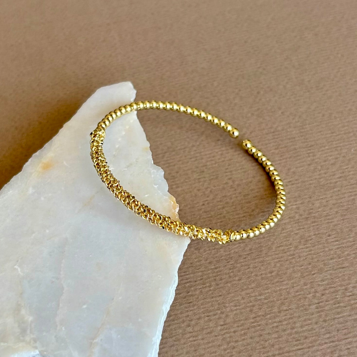 Karsel | Gold Plated Bangle