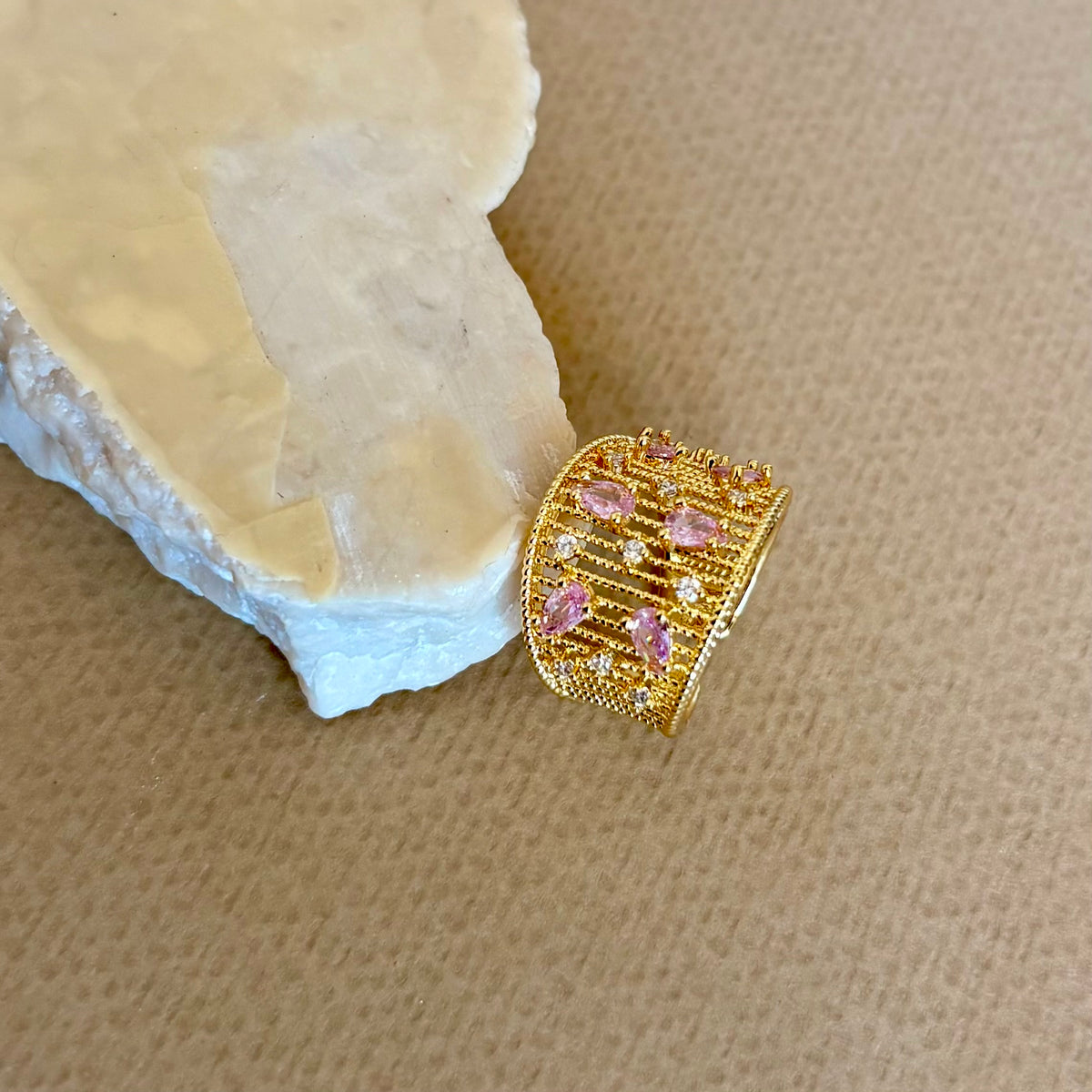Yurane 03 | Gold Plated Ring