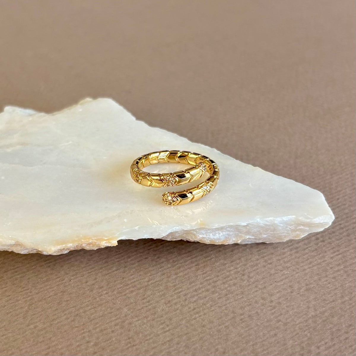 Lizardy | Gold Plated Ring