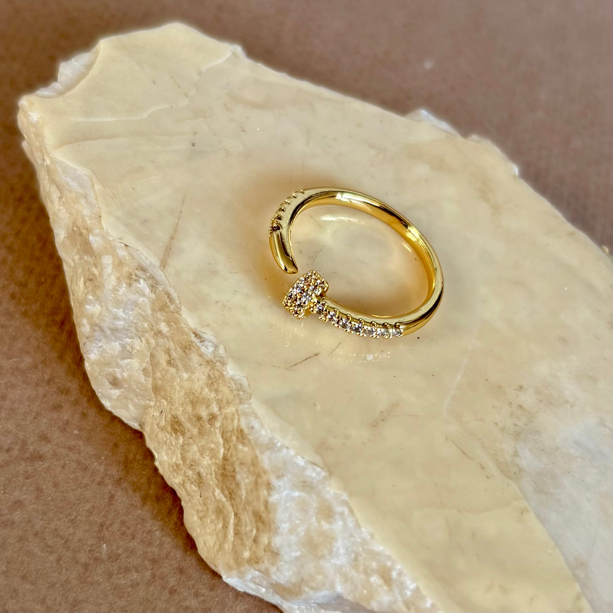 Olivra | Gold Plated Ring