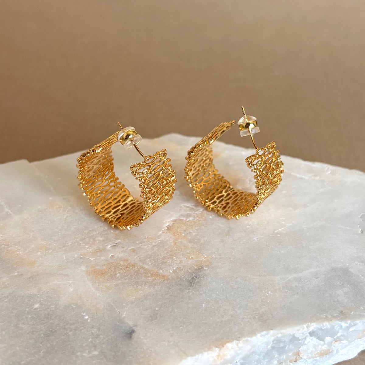 Belvane | Gold Plated Earrings